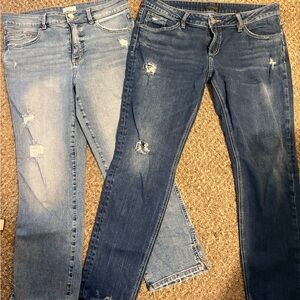 Jeans bundle Silvers size  31/29 and Maurice’s size 12